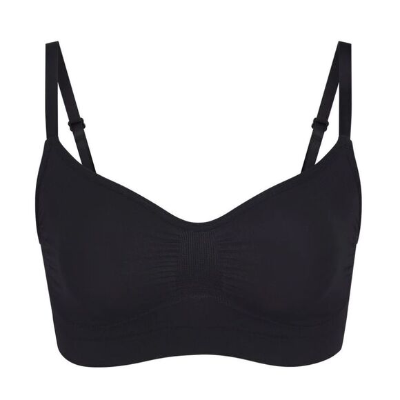 NWOT SKIMS Seamless Sculpt Bralette In Onyx Black Bra Active Sport Bra - Picture 4 of 8